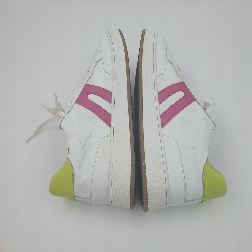 Lucky Brand Women's White Pink Lime Accent Hinta Comfort Sneakers Size 9.5 - Picture 6 of 10
